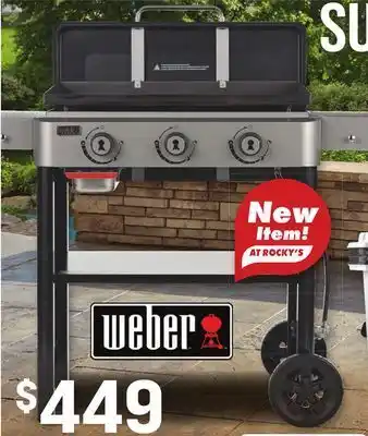 Ace Hardware Weber® 28 3-burner lp gas outdoor griddle offer