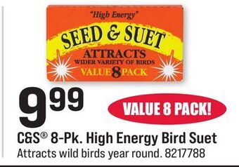 Ace Hardware C & s® 8-pk. high energy bird suet offer
