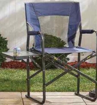 Ace Hardware Folding director's chair with side table offer