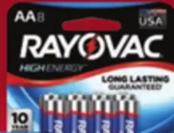 Ace Hardware Rayovac® aa or aa 8/pk. batteries offer