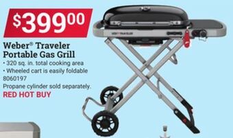 Ace Hardware Weber® traveler portable gas grill offer