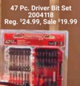 Ace Hardware 47 pc. driver bit set offer