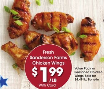Kroger Fresh sanderson farms chicken wings offer
