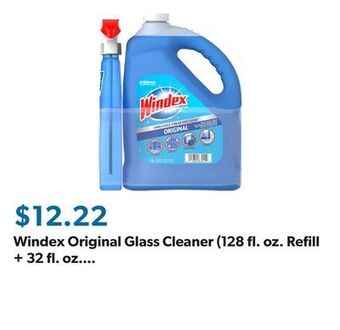 Sam's Club Windex original glass cleaner (128 fl. oz. refill + 32 fl. oz. trigger) offer