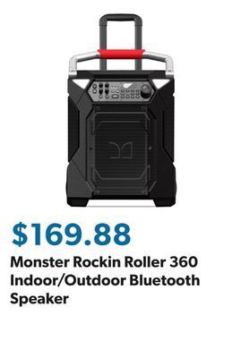 Sam's Club Monster rockin roller 360 indoor/outdoor bluetooth speaker offer