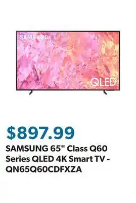 Sam's Club Samsung 65 class q60 series qled 4k smart tv - qn65q60cdfxza offer