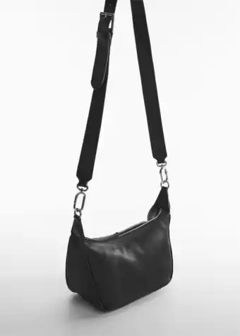 Mango Leather cross body bag offer