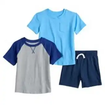 Kohl's Toddler boy jumping beans® essential tees & shorts 3-pack set offer