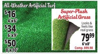 Ocean State Job Lot Artificial grass offer