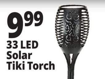 Ocean State Job Lot Led solar powered flickering flame tiki torch light offer