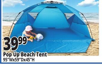 Ocean State Job Lot Instant pop-up beach tent offer