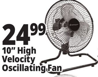 Ocean State Job Lot Penguin 10 high velocity desk fan offer