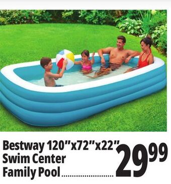 Ocean State Job Lot Bestway h2ogo! family swim center inflatable pool, 10' offer