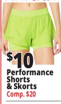 Ocean State Job Lot Performance shorts & skorts offer