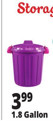 Ocean State Job Lot 1.8 gallon storage bins with lids offer