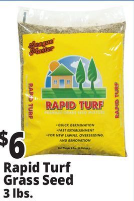 Ocean State Job Lot Rapid turf premium grass seed mixture, 3 lbs offer