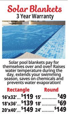 Ocean State Job Lot Solar pool blanket offer