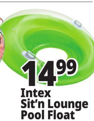 Ocean State Job Lot Intex sit 'n lounge float offer