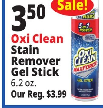 Ocean State Job Lot Oxi clean stain remover gel stick offer