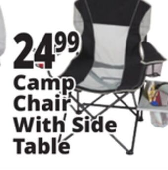 Ocean State Job Lot Oversized folding camp chair with side table offer