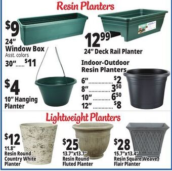 Ocean State Job Lot Resin planters offer