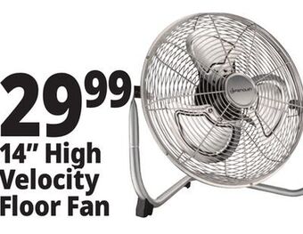 Ocean State Job Lot Penguin high velocity floor fan, 14 offer