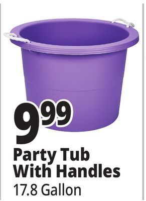Ocean State Job Lot Party tub with handles offer