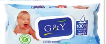Ocean State Job Lot G & y powder scented baby wipes, 90 count offer