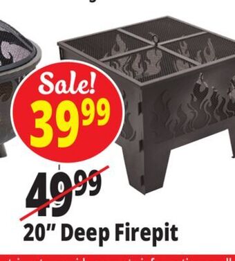 Ocean State Job Lot 20 deep firepit offer