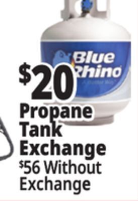 Ocean State Job Lot Blue rhino propane tank no-exchange offer