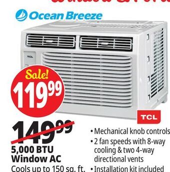 Ocean State Job Lot 5,000 btu window ac offer