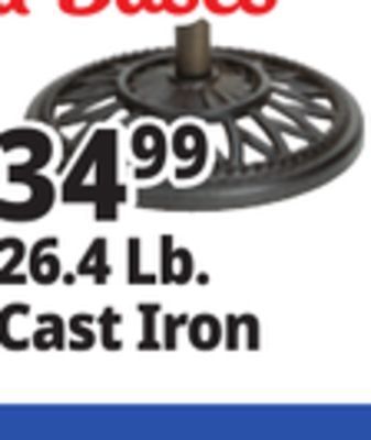 Ocean State Job Lot Cast iron patio umbrella base, 26 lbs offer