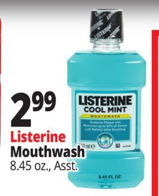 Ocean State Job Lot Listerine mouthwash offer