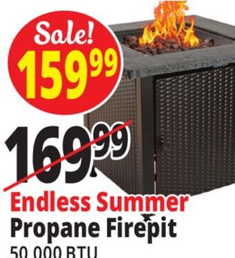 Ocean State Job Lot Endless summer square lp gas outdoor fire pit with cover offer