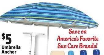 Ocean State Job Lot Beach umbrella anchor offer