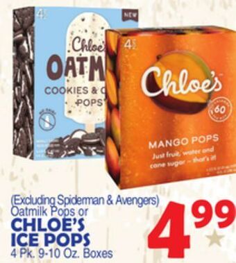 Bravo Supermarkets Chloe's ice pops offer