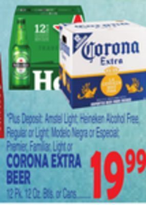Bravo Supermarkets Corona extra beer offer