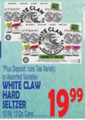 Bravo Supermarkets White claw hard seltzer offer