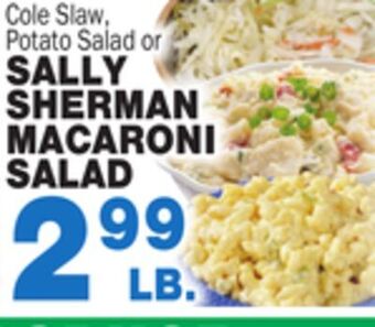 Bravo Supermarkets Sally sherman macaroni salad offer