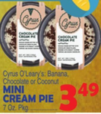 Bravo Supermarkets Mini cream pie offer