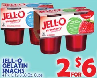 Bravo Supermarkets Jell-o gelatin snacks offer