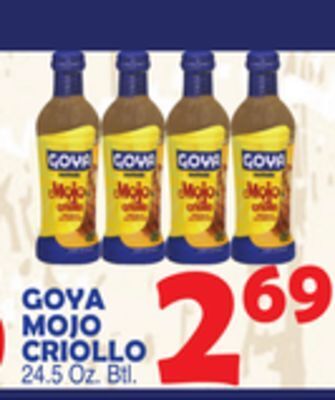 Bravo Supermarkets Goya mojo criollo offer