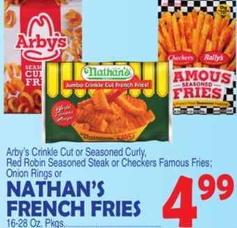 Bravo Supermarkets Nathan's french fries offer