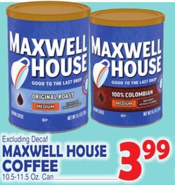 Bravo Supermarkets Maxwell house coffee offer