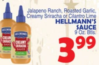 Bravo Supermarkets Hellmann's sauce offer