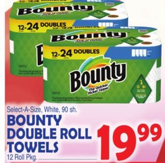 Bravo Supermarkets Bounty double roll towels offer