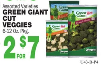 Bravo Supermarkets Green giant cut veggies offer