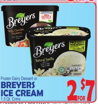 Bravo Supermarkets Breyers ice cream offer