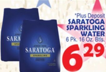 Bravo Supermarkets Saratoga sparkling water offer