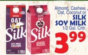 Bravo Supermarkets Silk soy milk offer